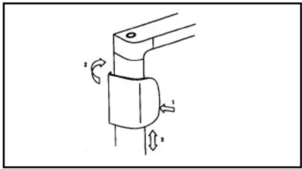 ELECTROLUX EA 3120 - Montage des Turgriffs (Abb.11) - 1