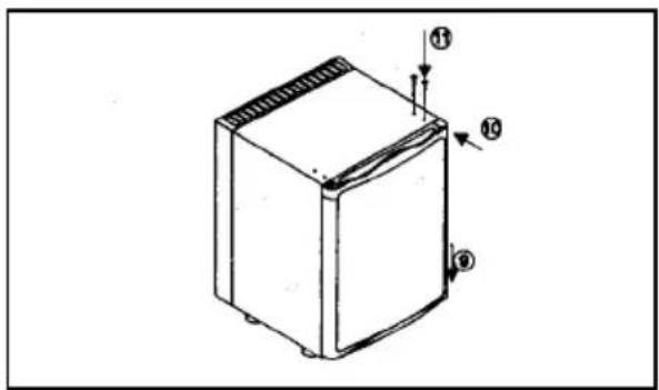 ELECTROLUX EA 3120 - Sostituzione del pannello decorativo della porta - 3