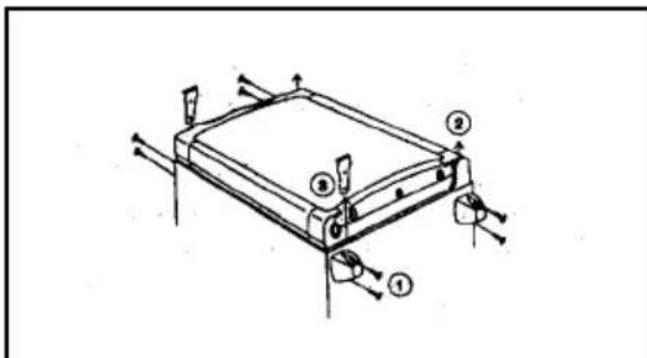ELECTROLUX EA 3120 - Reversing the door hang - 1