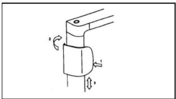 ELECTROLUX EA 3120 - Montaggio della maniglia (fig.11) - 1