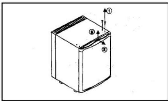 ELECTROLUX EA 3120 - Replacing the decorative door panel (Fig. 7-9) - 1