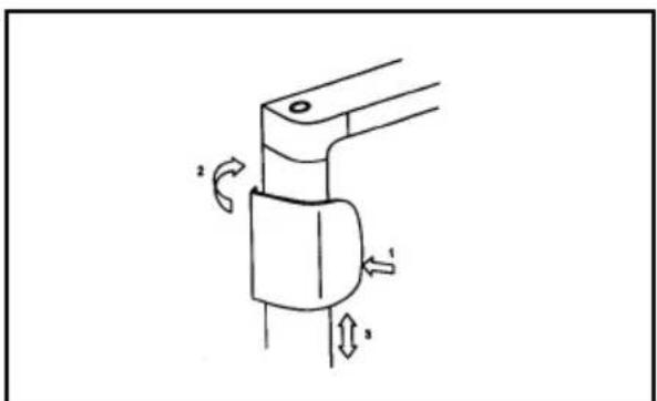 ELECTROLUX EA 3120 - Montering av dorrhandtag - 1
