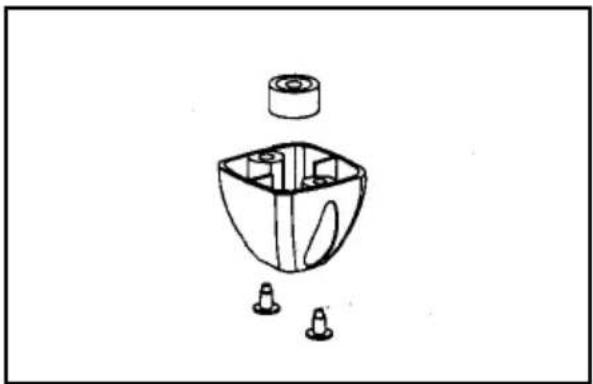 ELECTROLUX EA 3120 - Changing the feet - 1