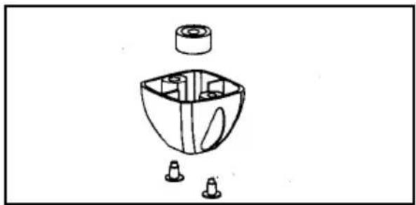ELECTROLUX EA 3120 - Sostituzione dei piedini (fig. 10) - 1