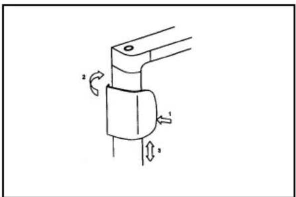 ELECTROLUX EA 3120 - Assembly of door handle - 1