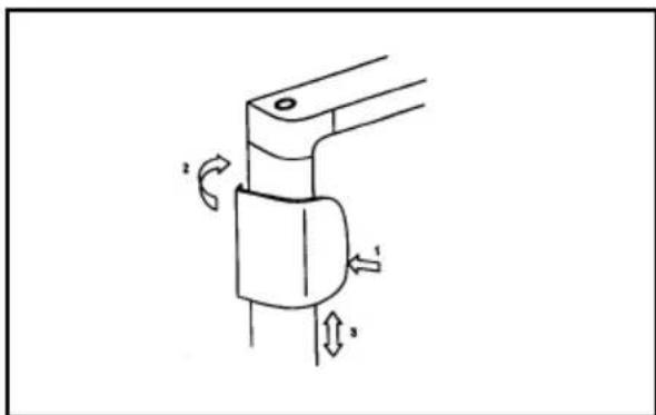 ELECTROLUX EA 3120 - Assemblage van de deurklink (afb. 11) - 1