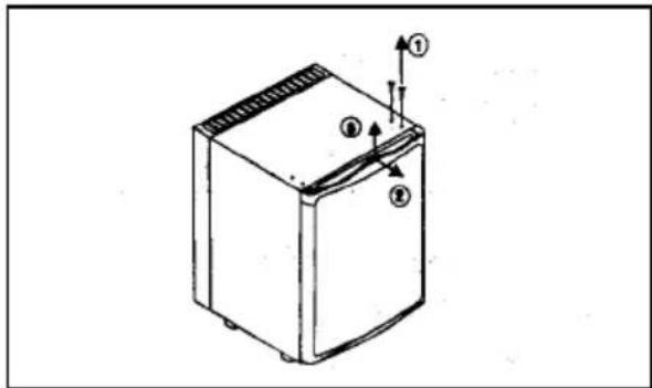 ELECTROLUX EA 3120 - Inversão da abertura da porta - 2