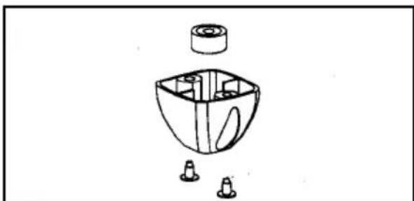 ELECTROLUX EA 3120 - Substituição dos pés (fig. 10) - 2