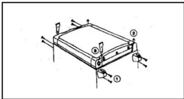 ELECTROLUX EA 3120 - Umkehrden der Turaufhängung - 1