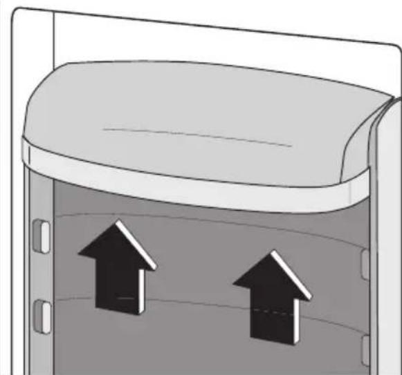 ELECTROLUX ERC 39350 W - Isætning af hylder i dør - 1