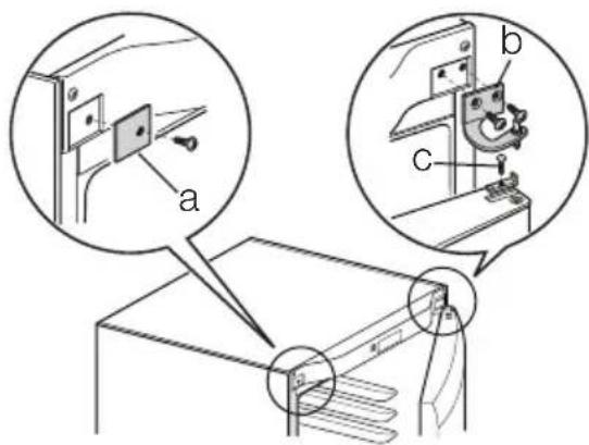 ELECTROLUX ERC 39350 W - Afstandsstykker, bagpå - 3