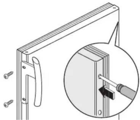 ELECTROLUX ERC 39350 W - Réversibilité de la porte - 4