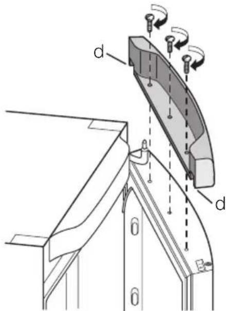 ELECTROLUX ERC 39350 W - Afstandsstykker, bagpå - 2