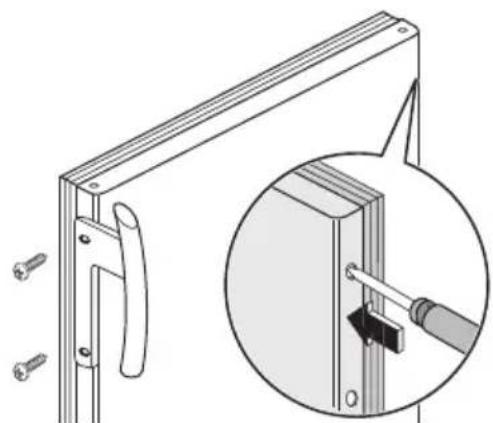 ELECTROLUX ERC 39350 W - Wechsel des Türanschlags - 4