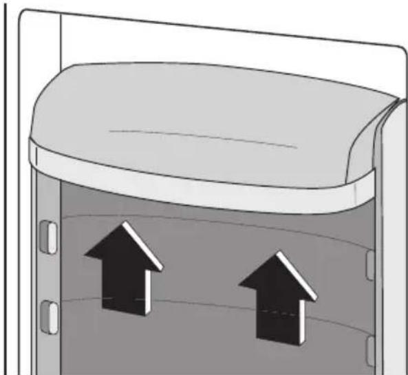 ELECTROLUX ERC 39350 W - Het plaatsen van de deurschappen - 1