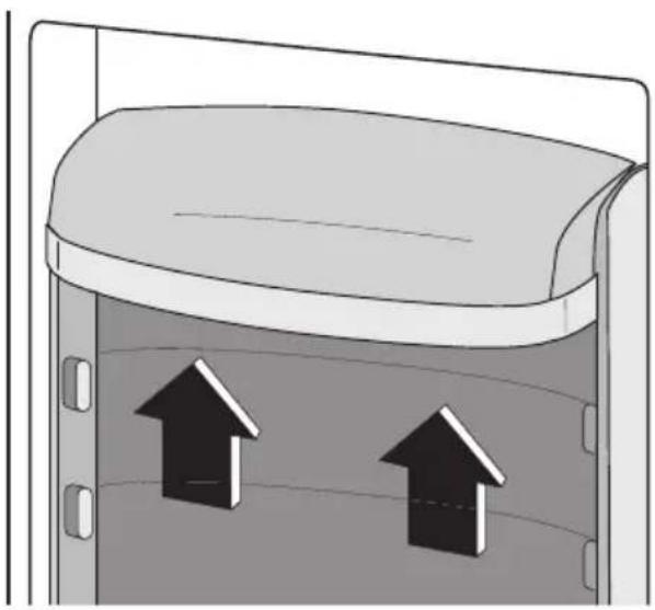 ELECTROLUX ERC 39350 W - Positionierung der Türeinsätze - 1