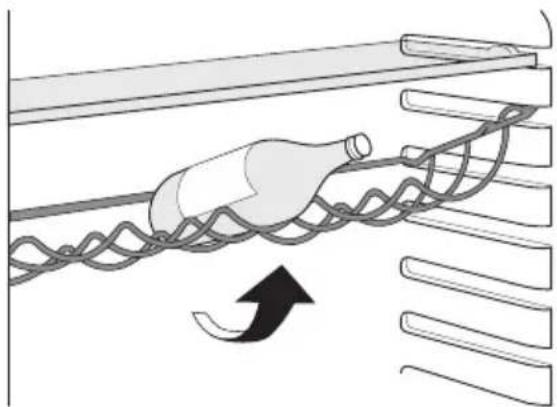 ELECTROLUX ERC 39350 W - Emplacement des balconnets de la porte - 3