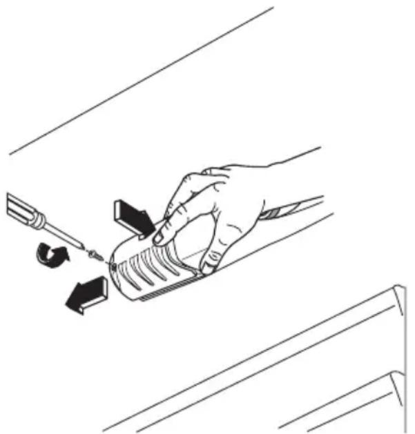 ELECTROLUX ERC 39350 W - Replacing the lamp - 1