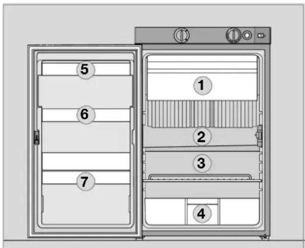 DOMETIC RM 8401 - Scomparti frigorifero - 1