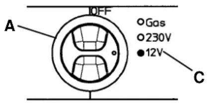 DOMETIC RM 7361L - Alimentation en courant 12 V (CD) - 2