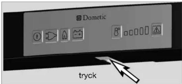 DOMETIC RMS 8405 - Lägga i / byta batterier - 1