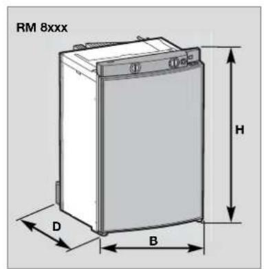 DOMETIC RMS 8405 - Tekniska data - 2