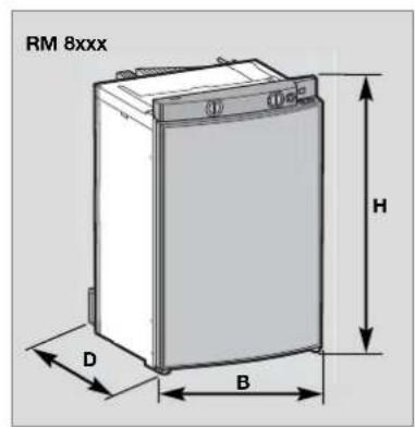 DOMETIC RMS 8405 - Tekniske spesifikasjoner - 2