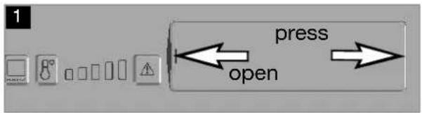 1 press open