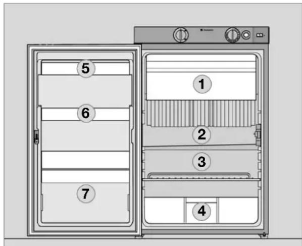 DOMETIC RM 8550 - Refrigerator compartments - 1