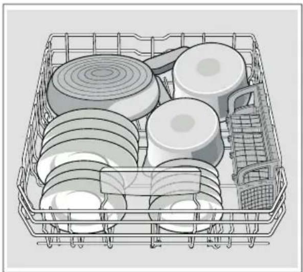 BOSCH SHE3AR75UC - Alternate loading pattern with pots and pans - 1