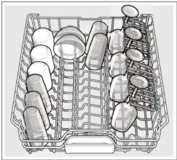 BOSCH SHE3AR75UC - Alternate loading pattern with stemware - 1
