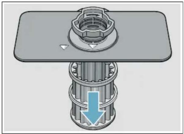 BOSCH SHE3AR75UC - To check or clean the filter system: - 2