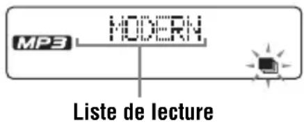 SONY DNE511 - Lecture de vos listes de lecture préférées (lecture de la liste m3u) (CD MP3 uniquement) - 1
