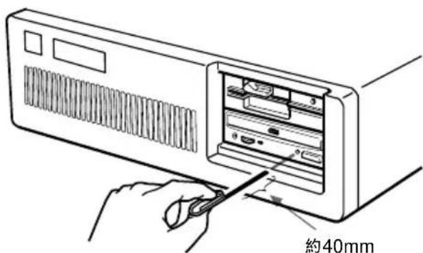 SONY CDU701 - 緊急時にトレイを取り出す场合 - 1