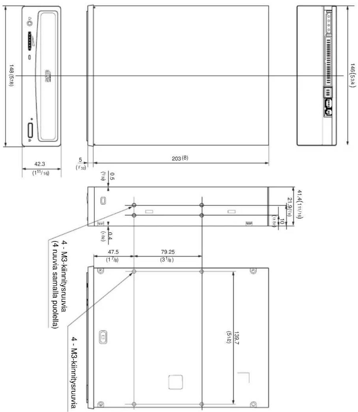 SONY CDU701 - Mittakaavio - 1