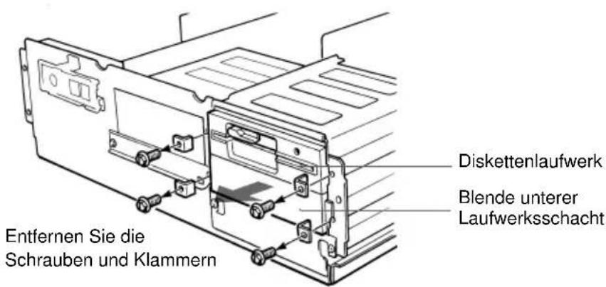 SONY CDU701 - Platz für das Laufwerk schaffen - 1