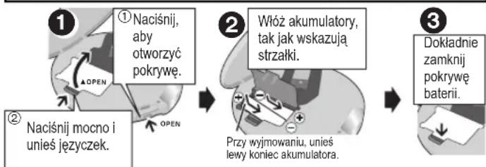 PANASONIC SLSX480 - Należy ładować wyłącznie następujące akumulatory Panasonic Ni-Cd: - 3