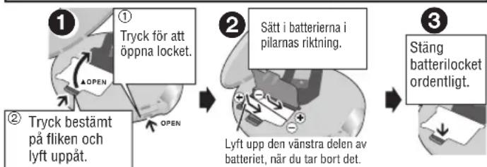 PANASONIC SLSX480 - Använda uppladdningsbara batterier (medföljer ej) Ladda batterierna först! - 3