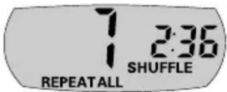 PHILIPS AZ9143 - Sélection des différentes possibilités de lecture - MODE - 3