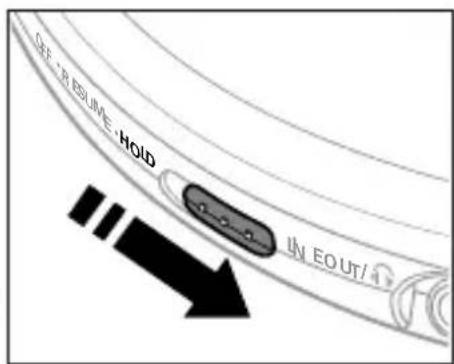PHILIPS AZ9143 - Blocage de toutes les touches - HOLD - 1