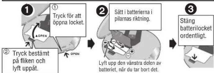 PANASONIC SLSX475 - Använda uppladdningsbara batterier (medföljer ej) Ladda batterierna först! - 3