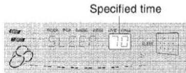 AIWA CXNMT70 - Within 4 seconds, press the or button to specify the time until the power is turned off. - 1