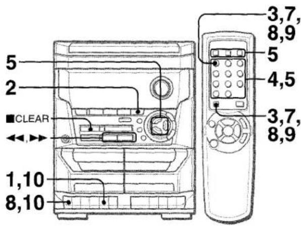 AIWA NSXA111 - ENREGISTREMENT AVEC MONTAGE PROGRAMME - 1