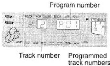 AIWA CXNMT90 - To check the order of the programmed track numbers - 1