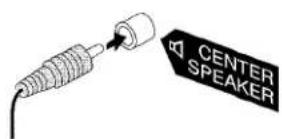 AIWA CXNMT90 - Connect the center speaker. - 1