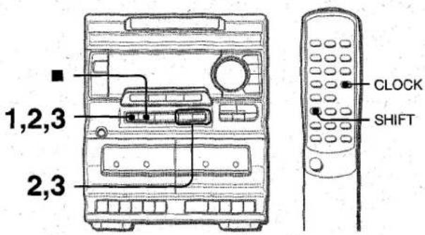 AIWA NSXA10 - REGLAGE DE L'HORLOGE - 1