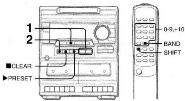 AIWA NSXA10 - PREAJUSTE DE EMISORAS - 1