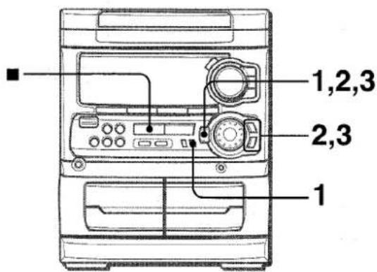 AIWA CXNMT320 - REGLAGE DE L'HORLOGE - 1