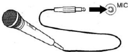 AIWA CXNMT320 - Connect your microphone to MIC jack. - 1
