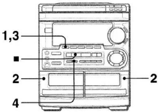 AIWA CXNMT50 - DUPLICATION MANUELLE D'UNE CASSETTE - 1